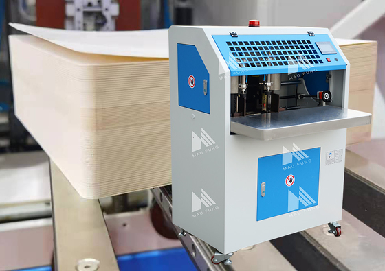Cartões de papel Notebooks Máquina de corte de canto redondo de cabeça dupla pneumática MF-DCM470