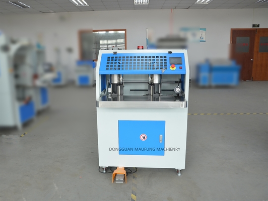 Máquina de corte de canto redondo de cabeçote duplo pneumático MF-DCM470