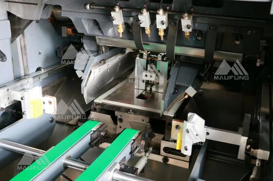 Máquina automática de corte de três facas Janpanese Keyance Sistema de controle PLC Sistema ISM de acoplagem escalável