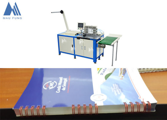China Semi Auto Twin Loop Wire Binding Machine para Notebook Wire Binding MF-SDM520