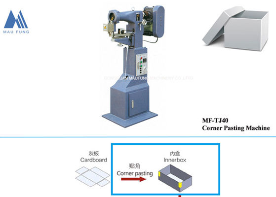 Máquina de colagem de canto de caixa rígida semiautomática de caixa de cartão de ligação dura MF-TJ40