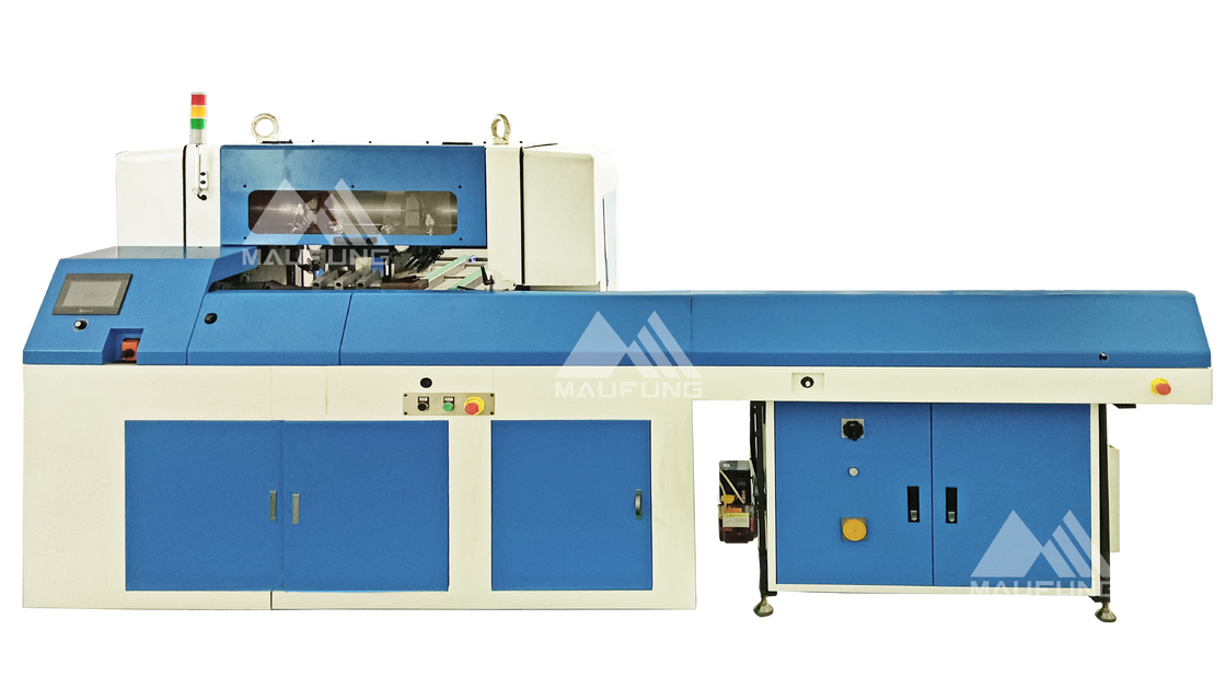 Máquina automática de corte de três facas Janpanese Keyance Sistema de controle PLC Sistema ISM de acoplagem escalável
